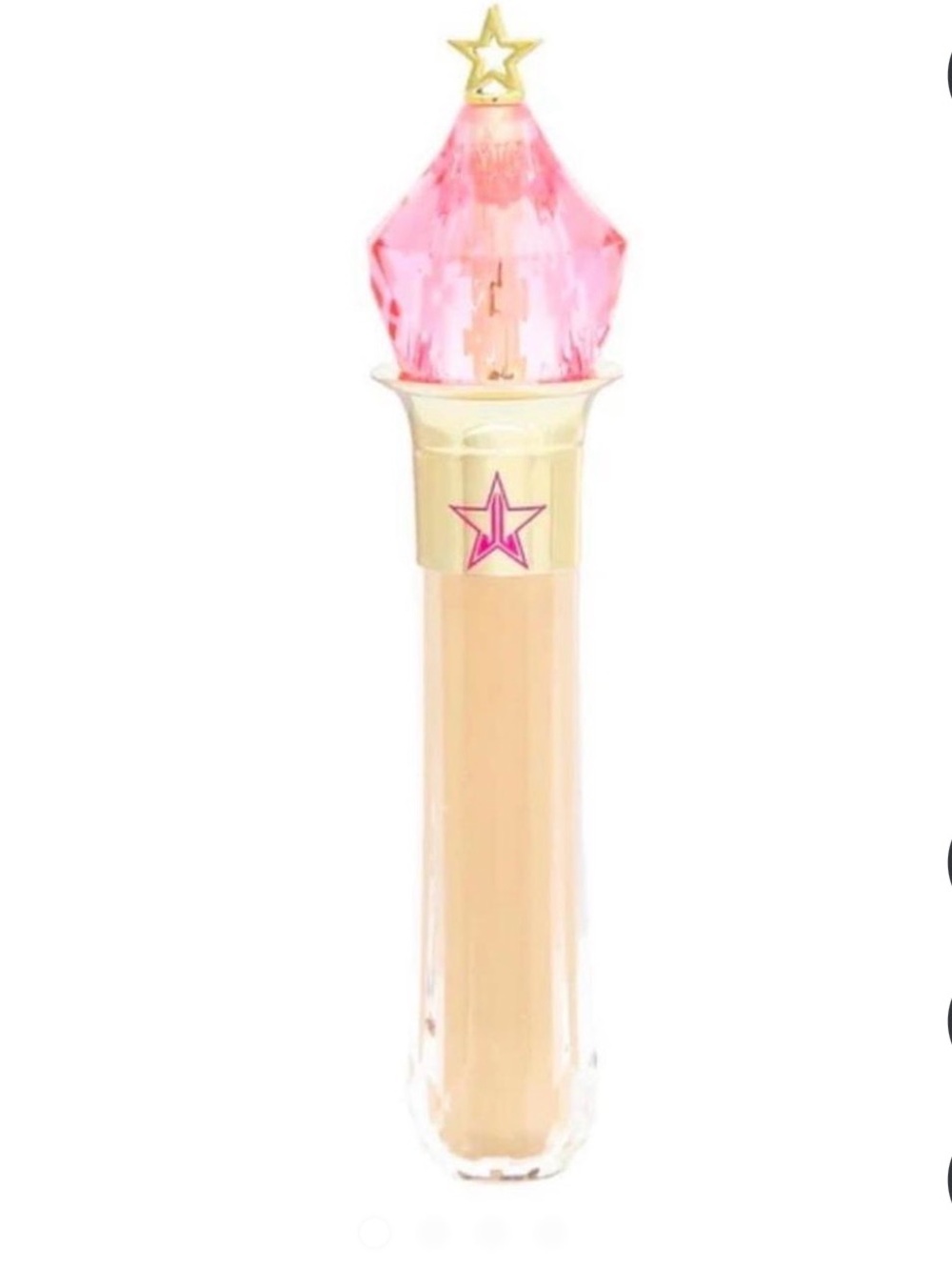 Jeffree Star PALE YELLOW Concealer Wand with Pink Crystal Cap - Nude Tone